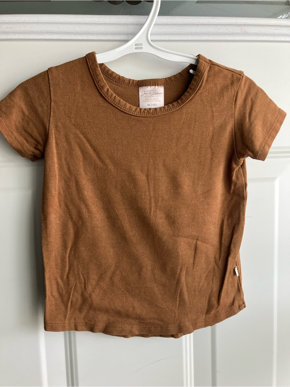 Jax & Lennon bamboo tshirt brown 18-24 months
